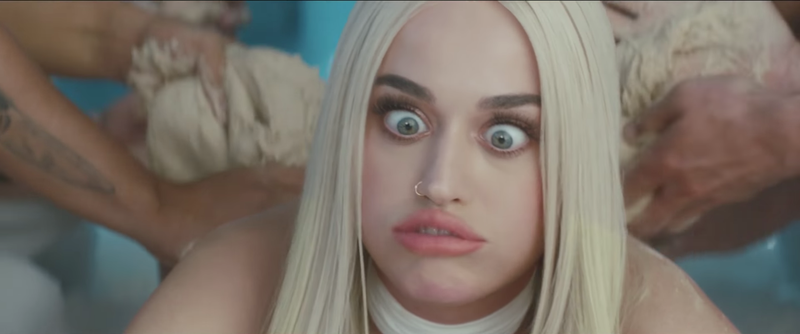 Illustration for article titled Katy Perry Brings Her Trademark Subtlety to the 'Bon Appétit' Video